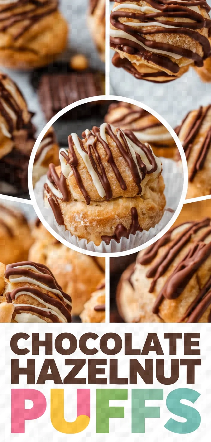 A photo of Chocolate Hazelnut Cream Puffs Recipe