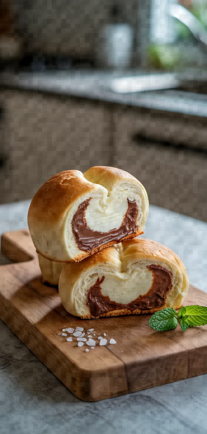 Cream Cheese And Milk Chocolate Stuffed Buns Recipe
