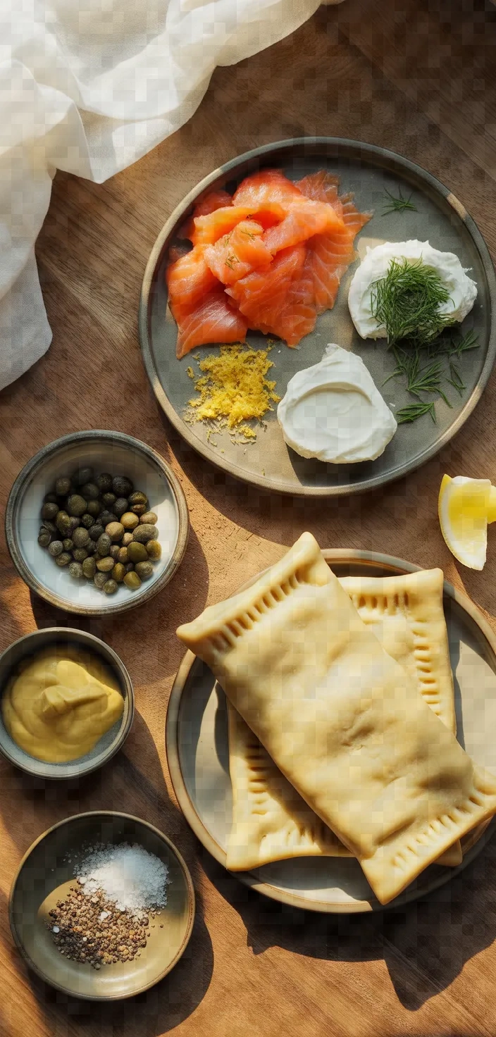 Ingredients photo for Smoked Salmon Hand Pies Recipe