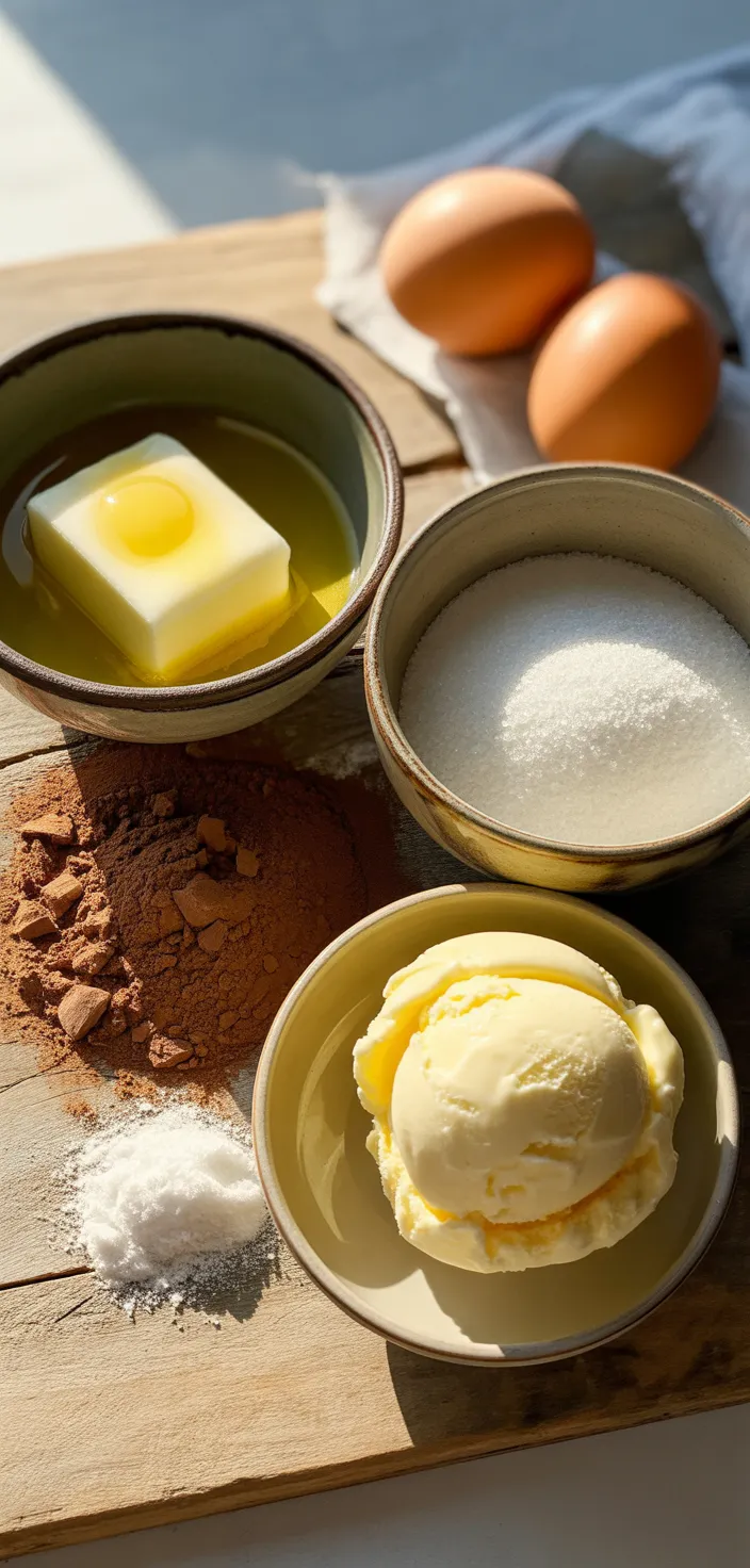 Ingredients photo for Brownie Ice Cream Sandwiches Recipe By Tasty