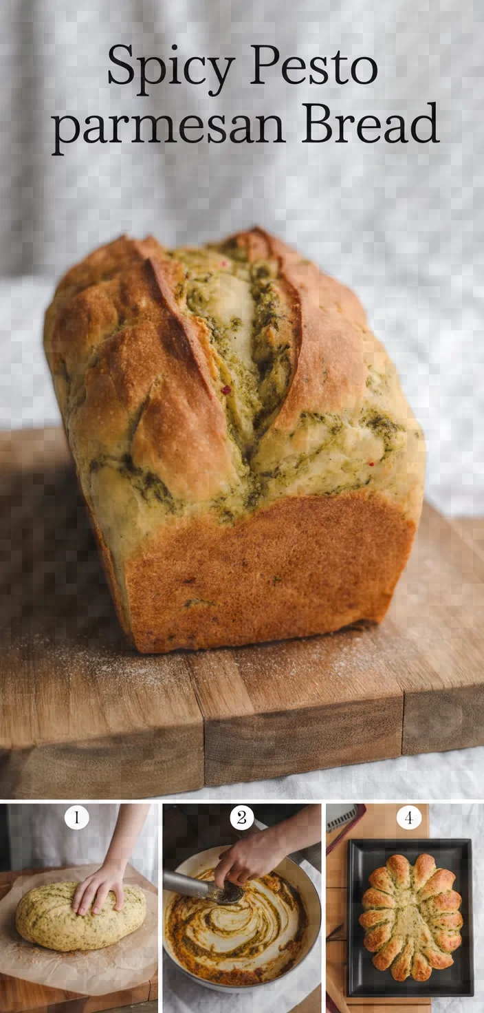 A photo of Spicy Tomato Pesto And Parmesan Star Bread Recipe