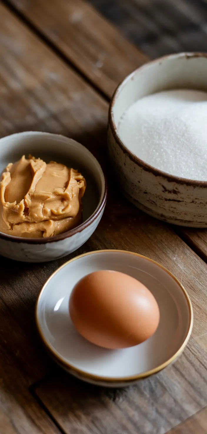 Ingredients photo for The Best Classic Peanut Butter Cookies Recipe
