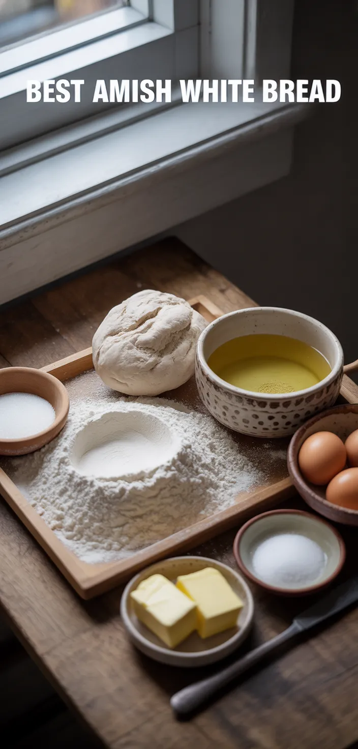 Ingredients photo for Best Amish White Bread Recipe