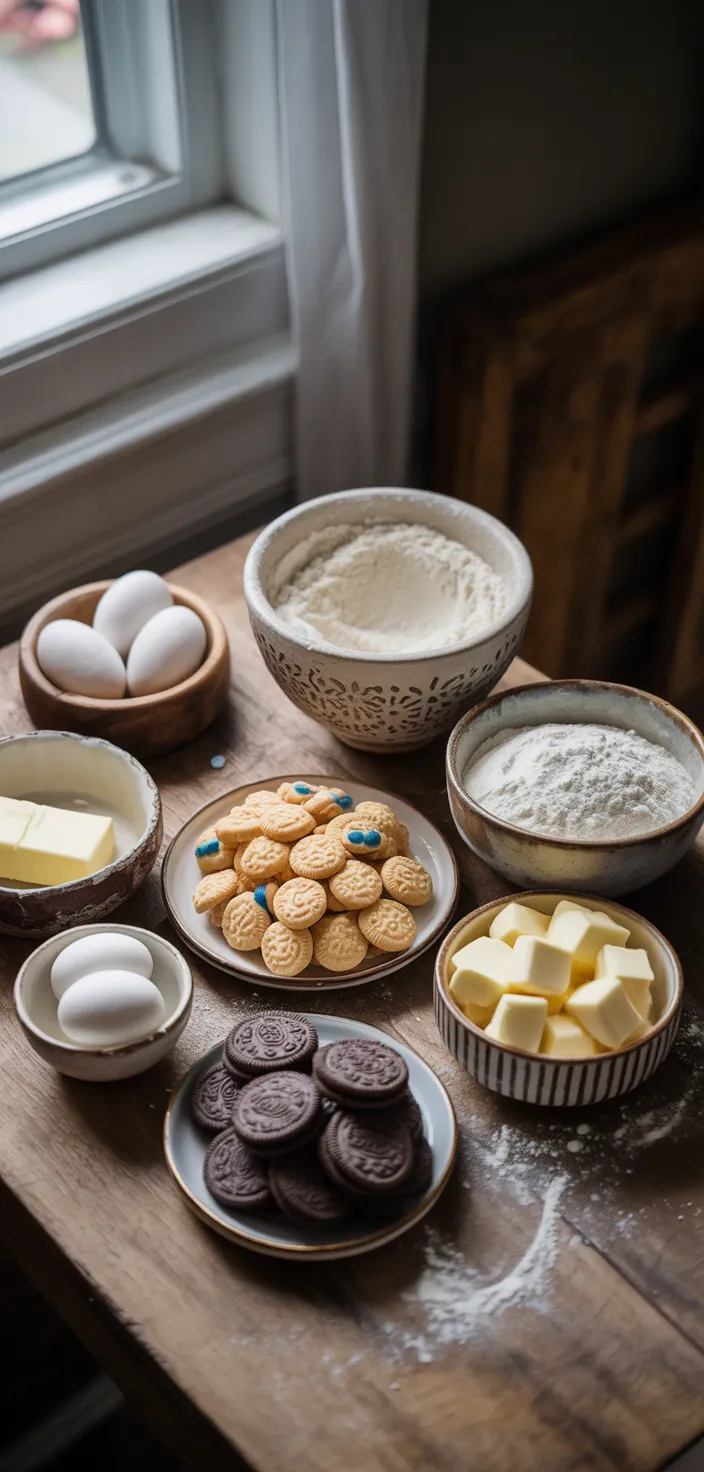 Ingredients photo for Cookie Monster Cookies Recipe