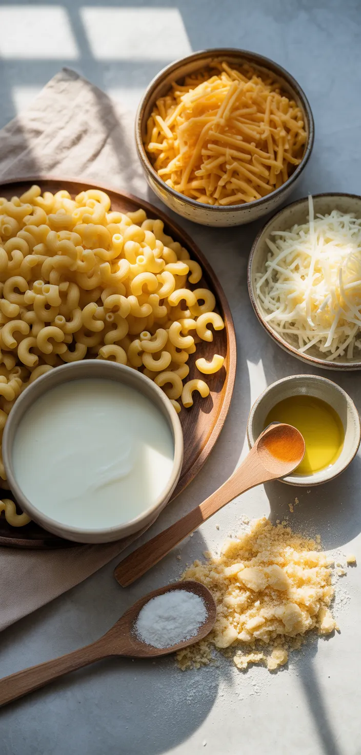 Ingredients photo for Creamy Baked Mac And Cheese Recipe