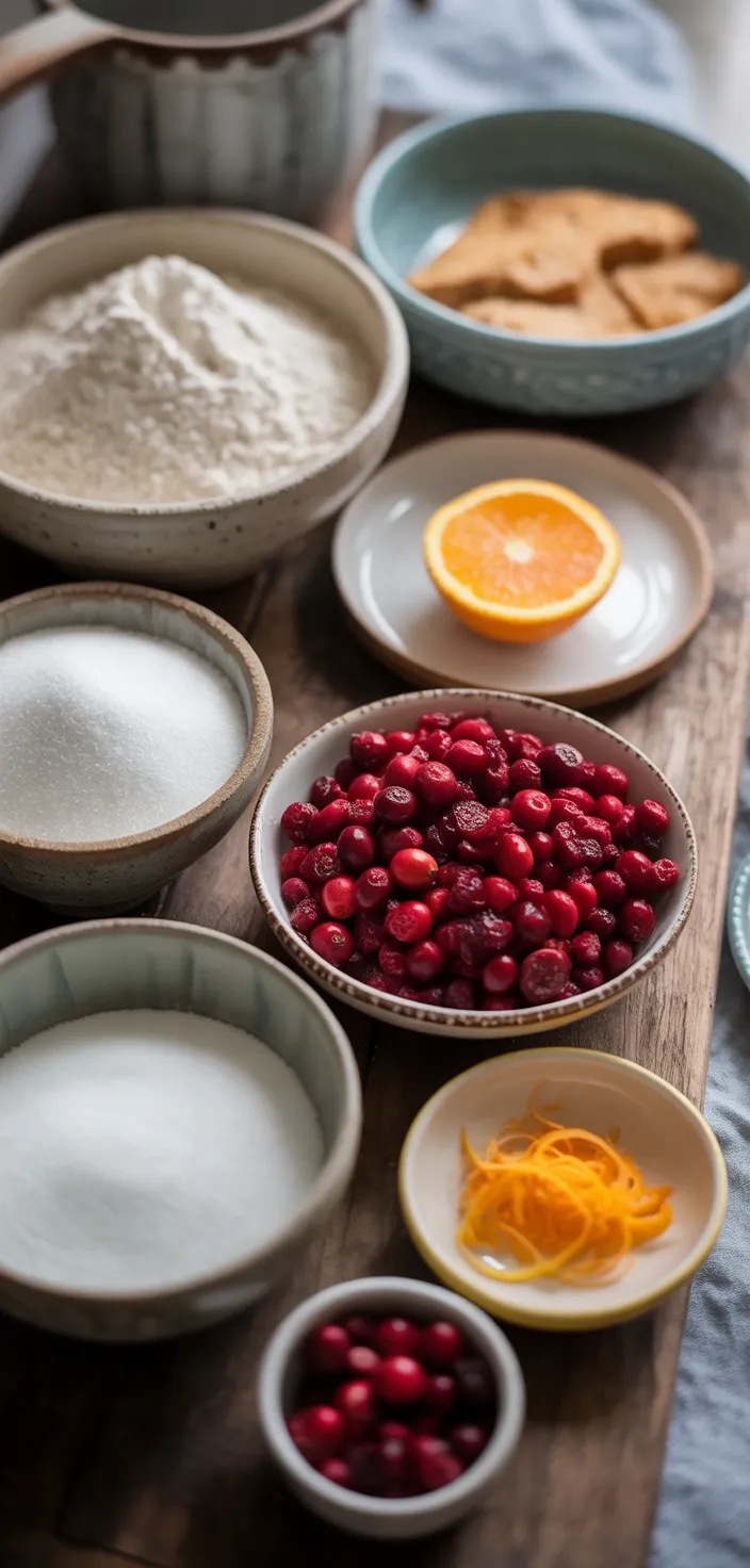 Ingredients photo for Orange Cranberry Bread Recipe