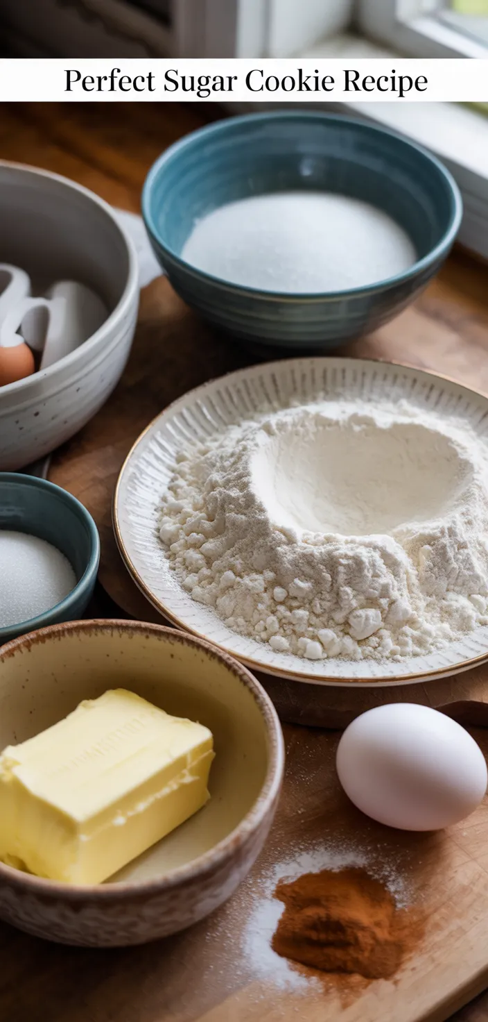 Ingredients photo for Perfect Sugar Cookie Recipe