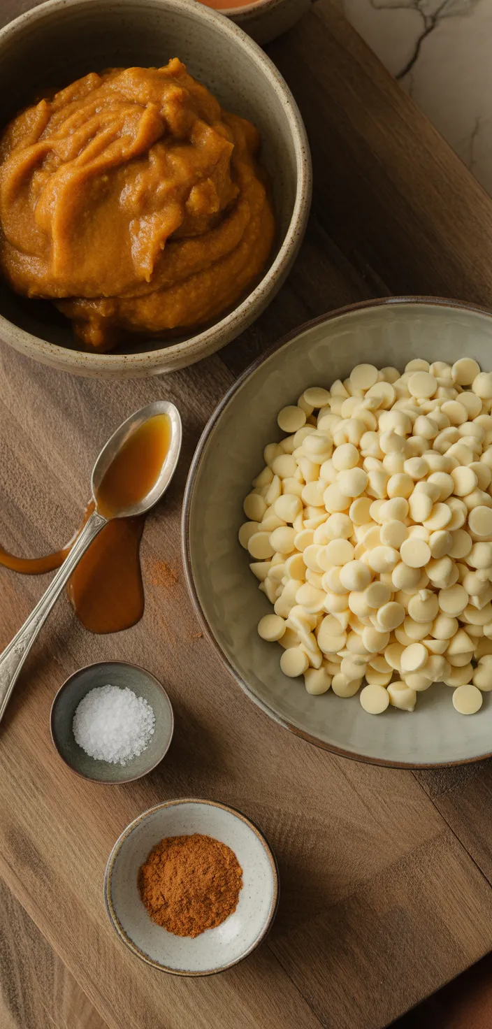 Ingredients photo for Pumpkin Fudge Recipe
