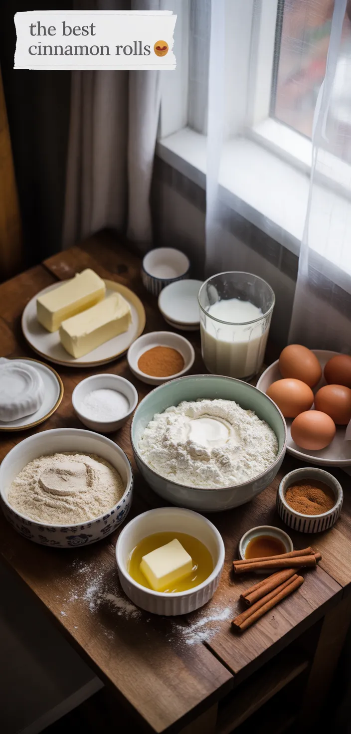 Ingredients photo for The Best Cinnamon Rolls ✨ Recipe