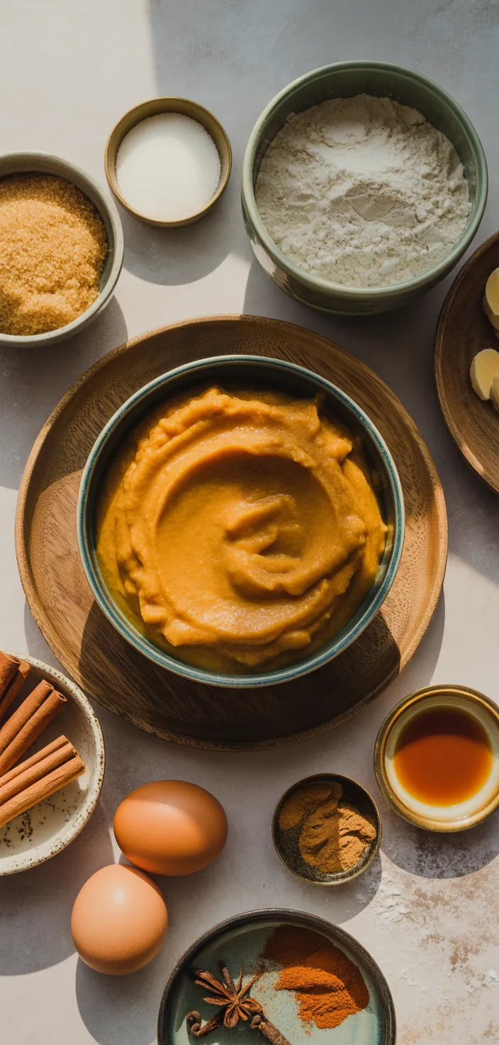 Ingredients photo for The Best Homemade Pumpkin Muffins Recipe