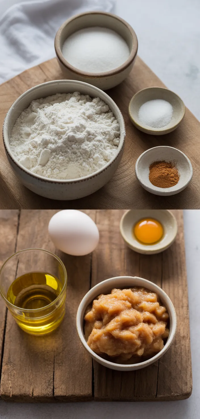 Ingredients photo for Easy Applesauce Muffins Recipe