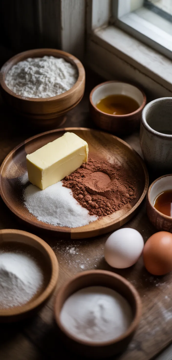 Ingredients photo for Easy Chocolate Sugar Cookies Recipe