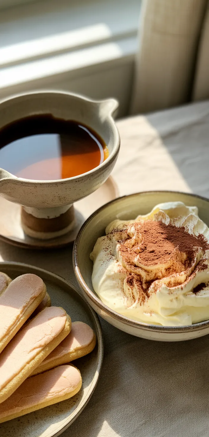 Ingredients photo for Easy Tiramisu Recipe
