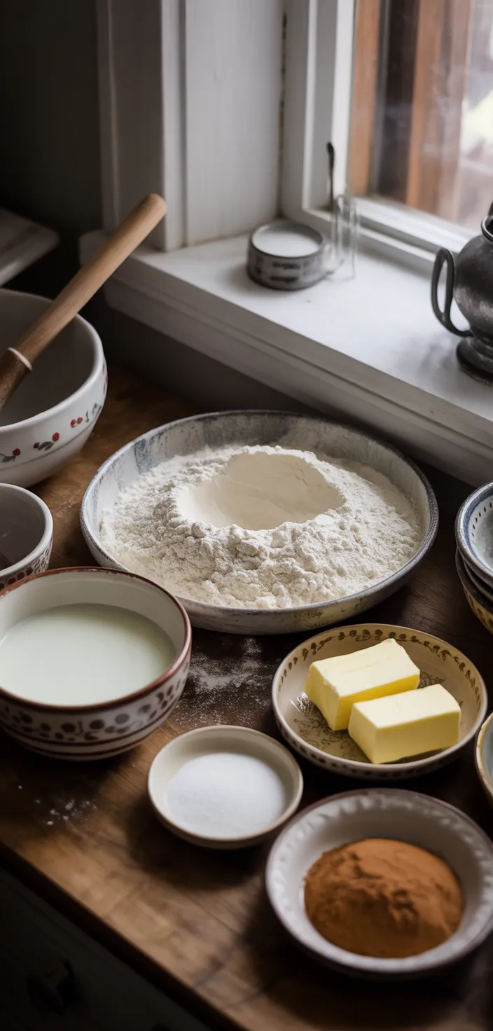 Ingredients photo for The Best Homemade Cinnamon Rolls Recipe