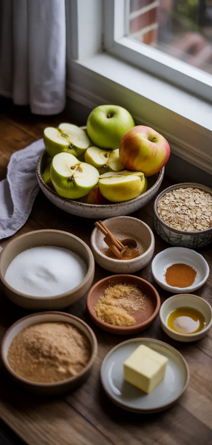 Ingredients photo for The Easiest Apple Crisp Recipe