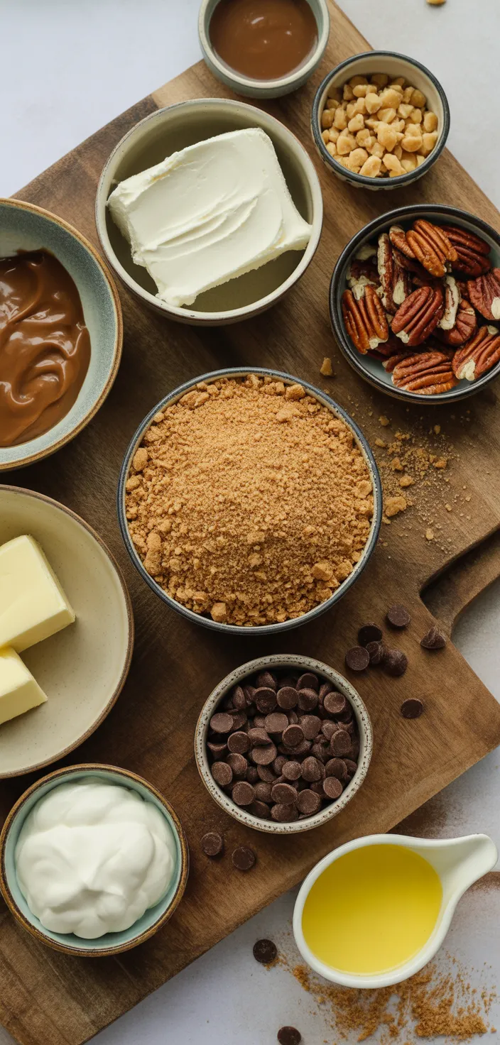 Ingredients photo for Turtle Cheesecake Recipe