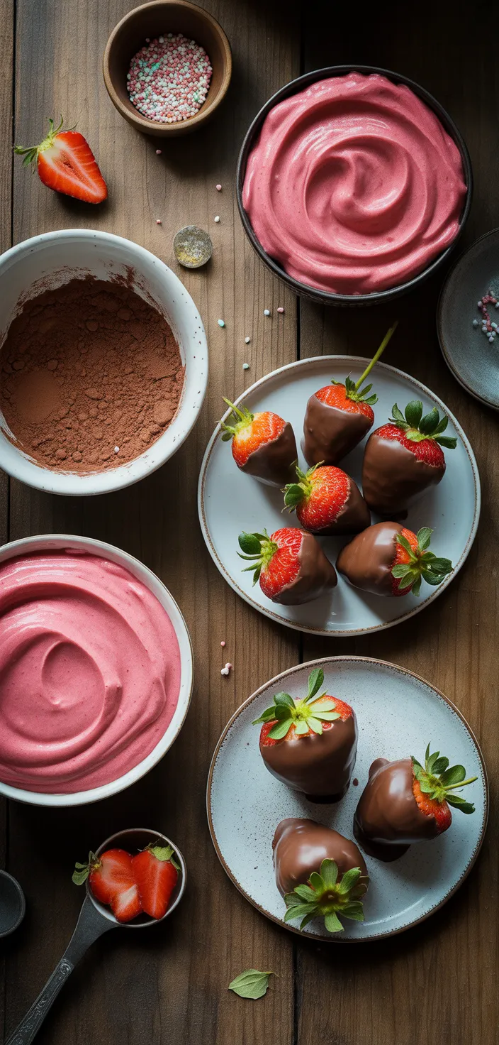 Ingredients photo for Chocolate Covered Strawberry Cupcakes For Valentines Day Recipe
