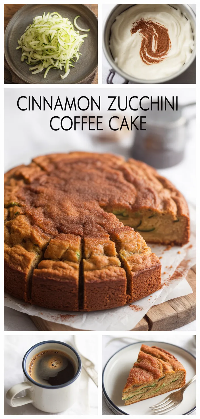 A photo of Cinnamon Zucchini Coffee Cake Recipe