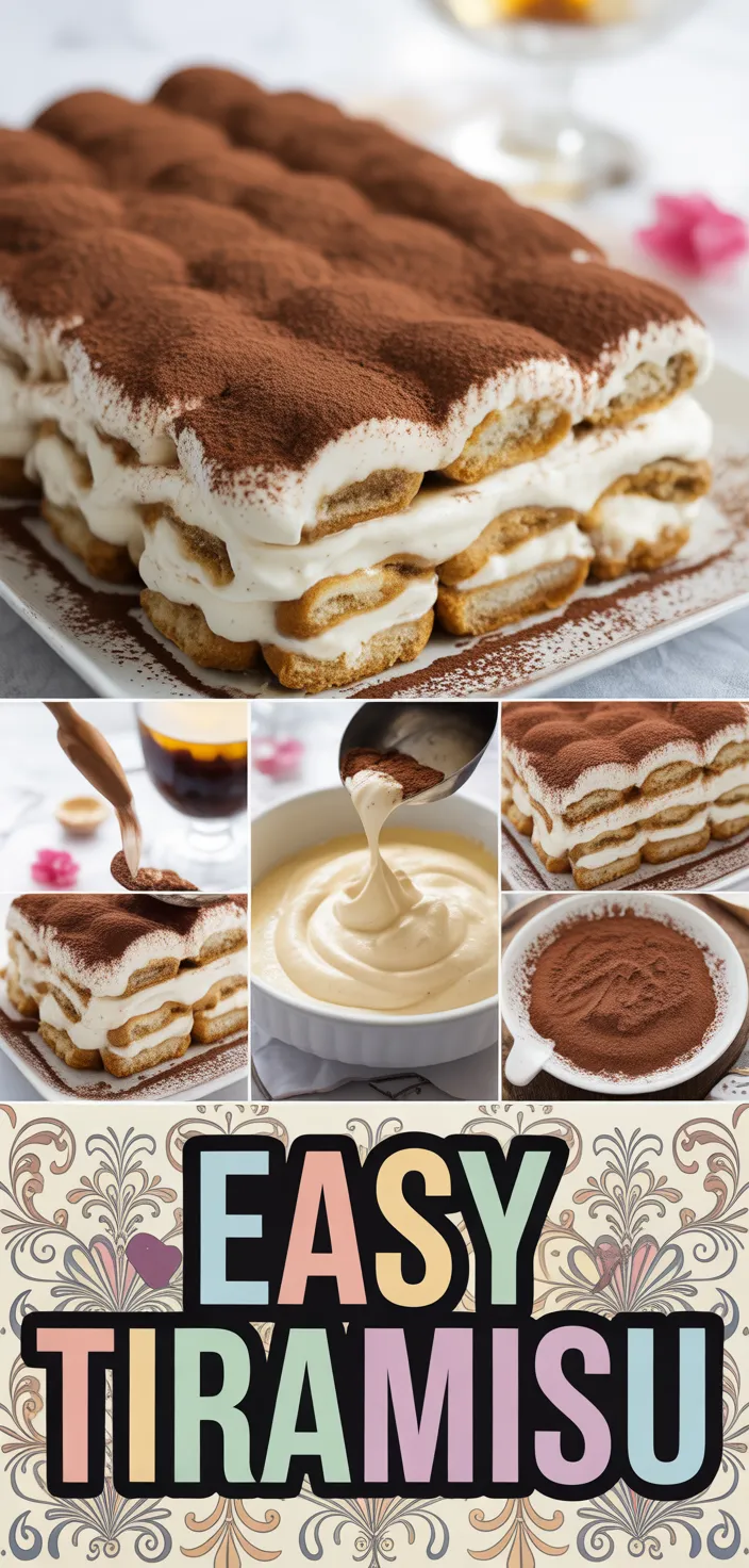 A photo of Easy Tiramisu Recipe