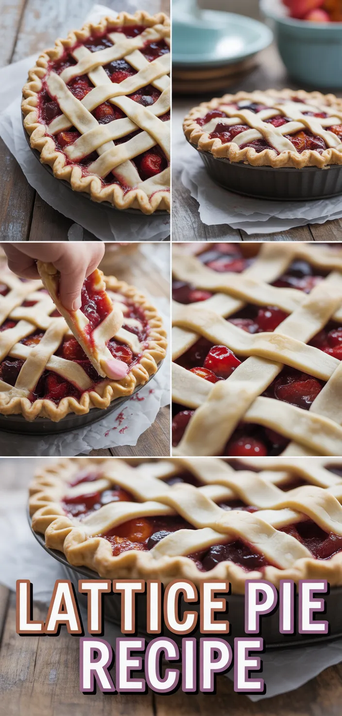 A photo of How To Make A Lattice Pie Recipe