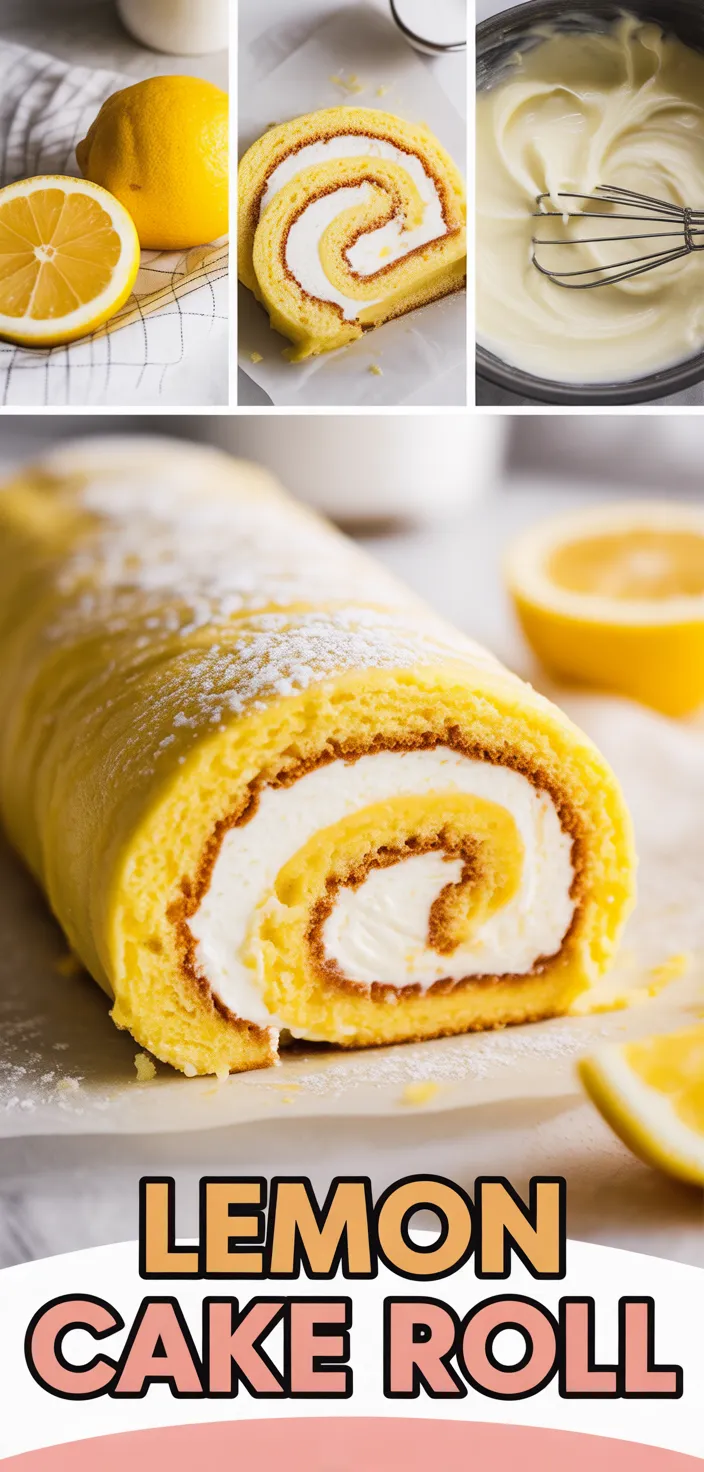A photo of Lemon Cake Roll Recipe
