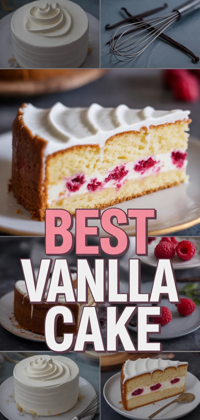 A photo of The Best Vanilla Cake ~ Soft, Fluffy And Delicious! Recipe