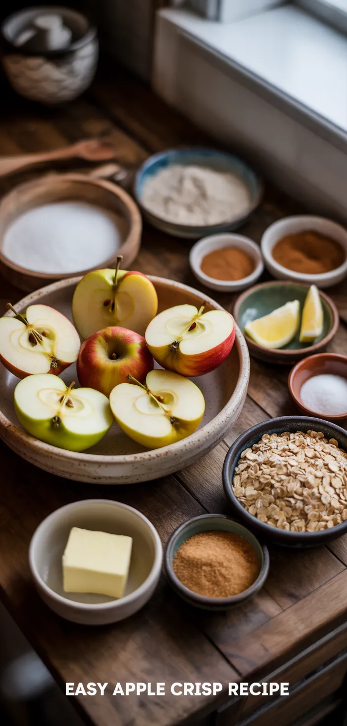 Ingredients photo for Easy Apple Crisp Recipe
