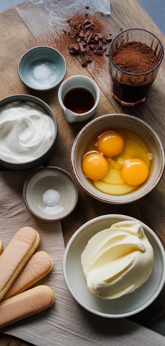 Ingredients photo for Easy Tiramisu Recipe