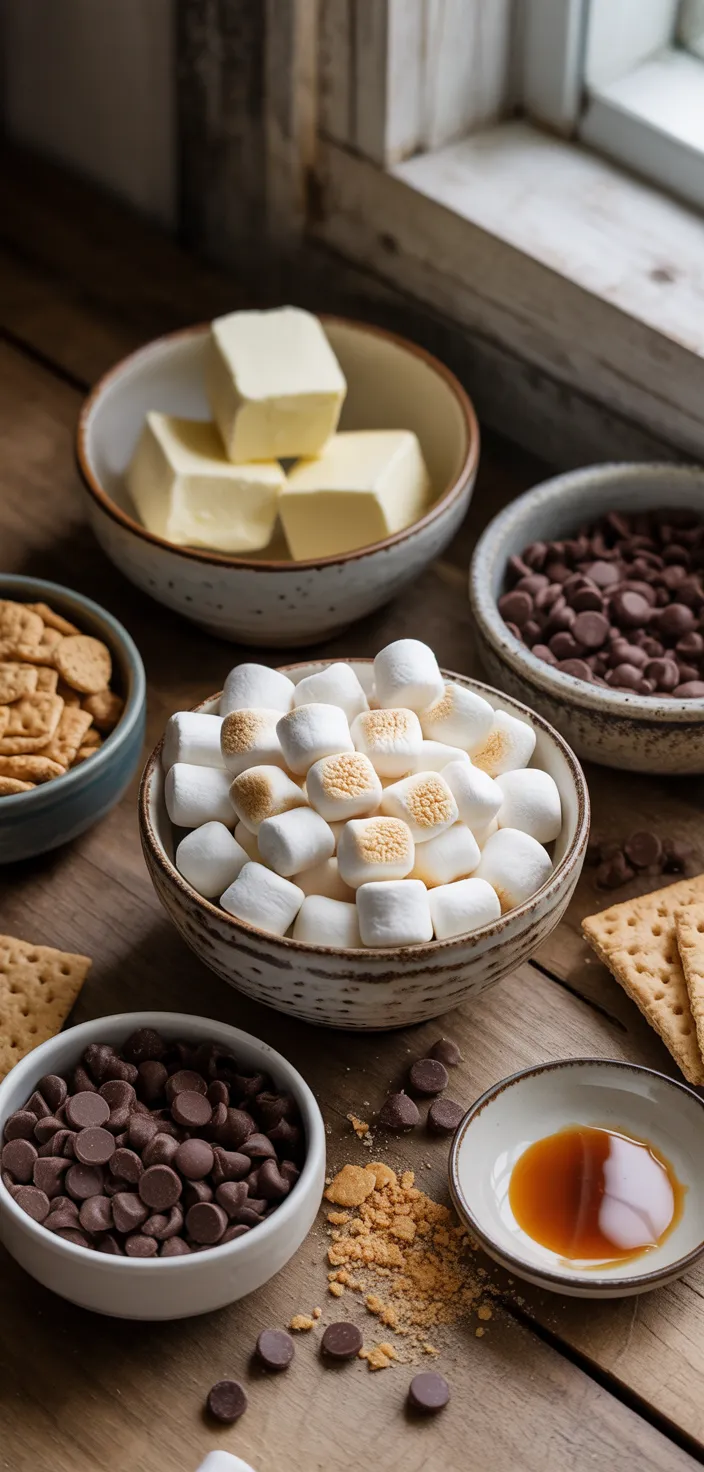 Ingredients photo for S'mores Krispie Treats Recipe