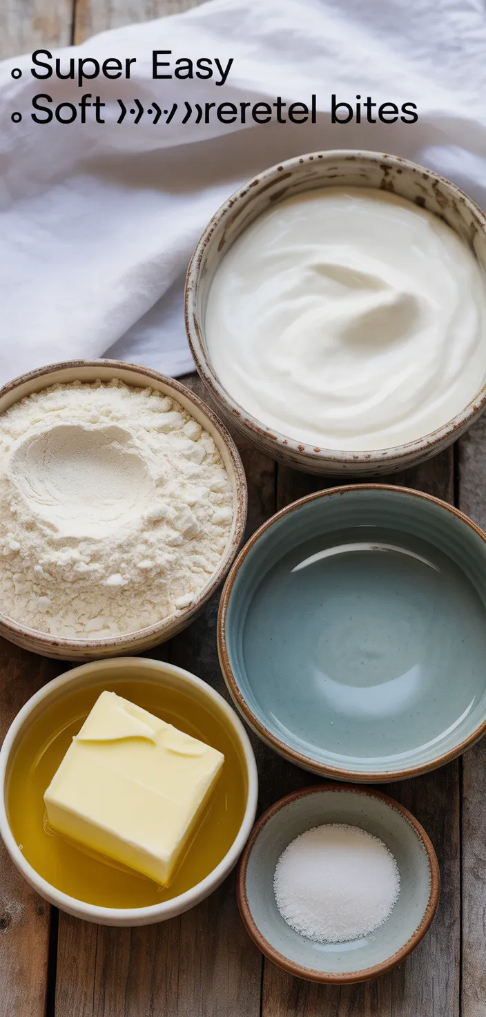 Ingredients photo for Super Easy Soft Pretzel Bites Recipe