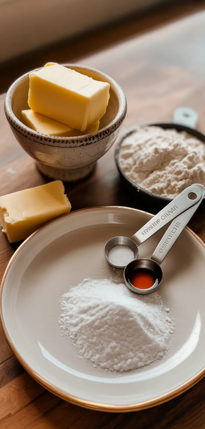 Ingredients photo for The BEST Shortbread Cookie Recipe