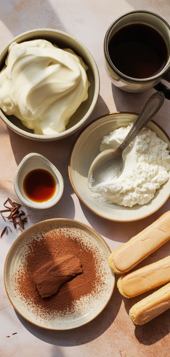Ingredients photo for The Lazy Girl Super Easy Tiramisu Recipe