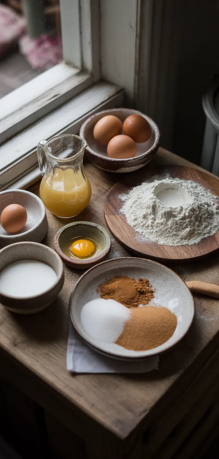 Ingredients photo for Baked Apple Cider Donuts (+ Donut Holes!) Recipe