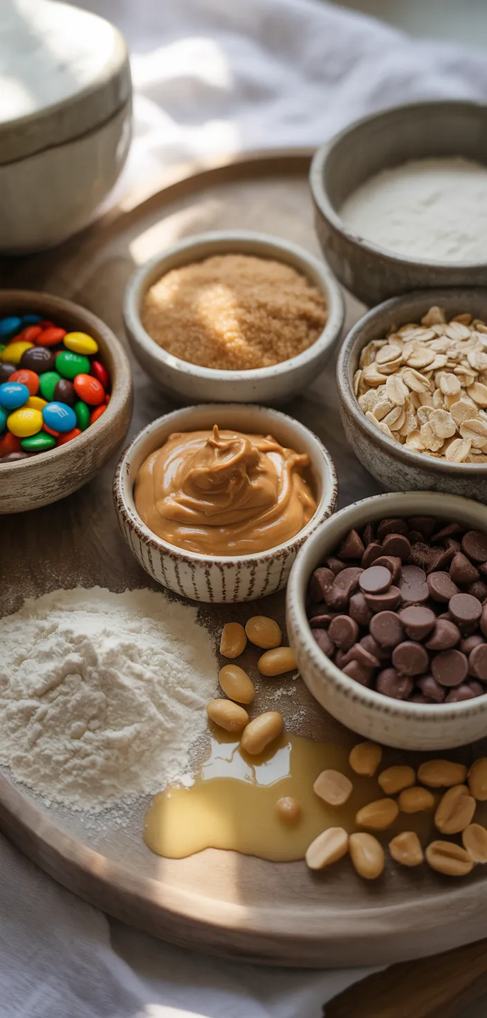 Ingredients photo for Chewy Monster Cookies Recipe