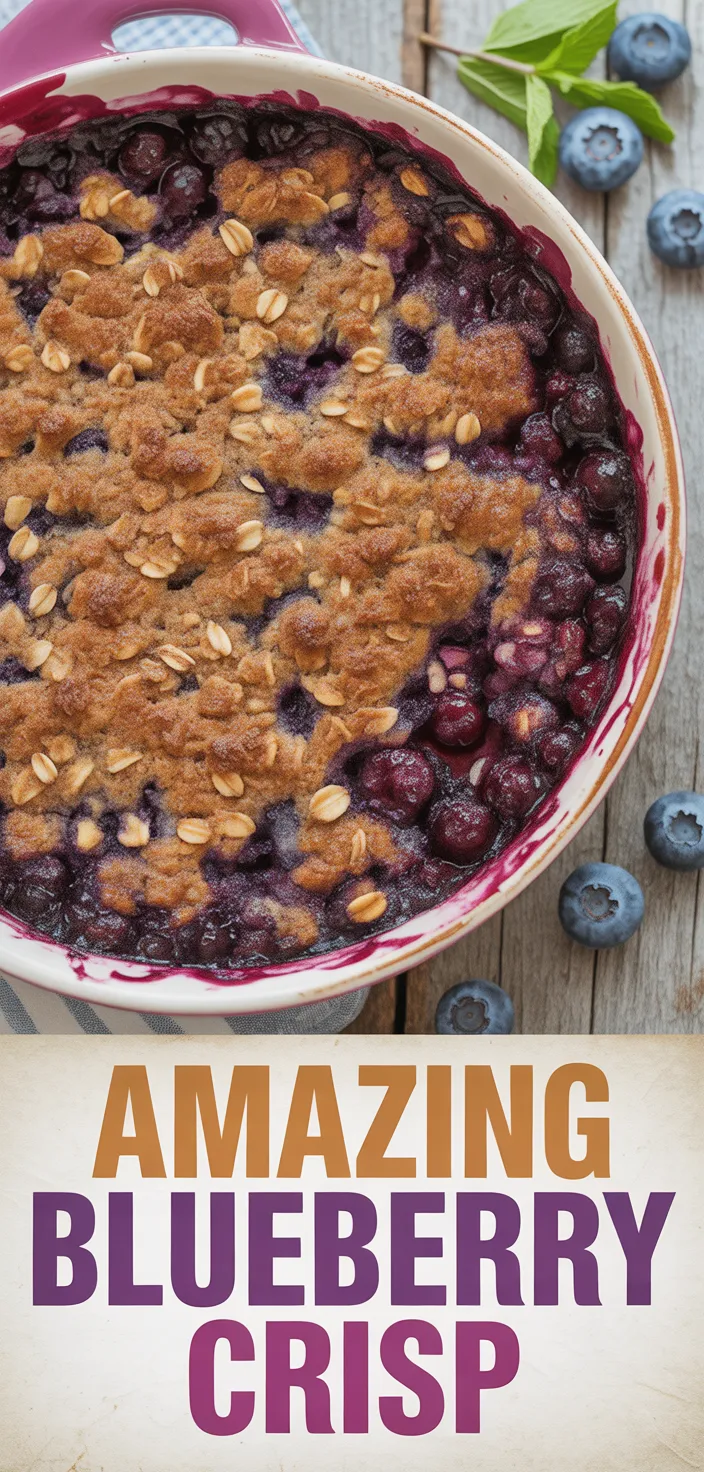A photo of Amazing Blueberry Crisp Recipe