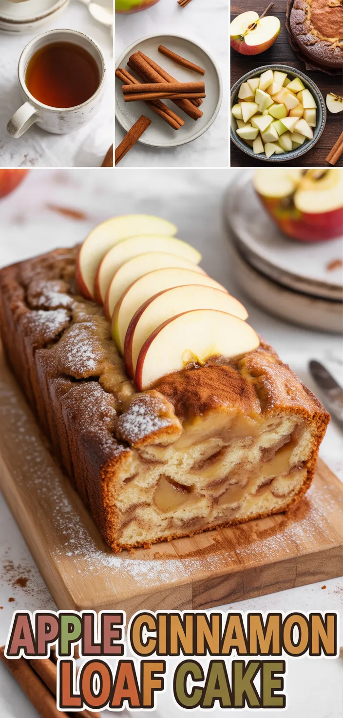 A photo of Apple Cinnamon Loaf Cake Recipe