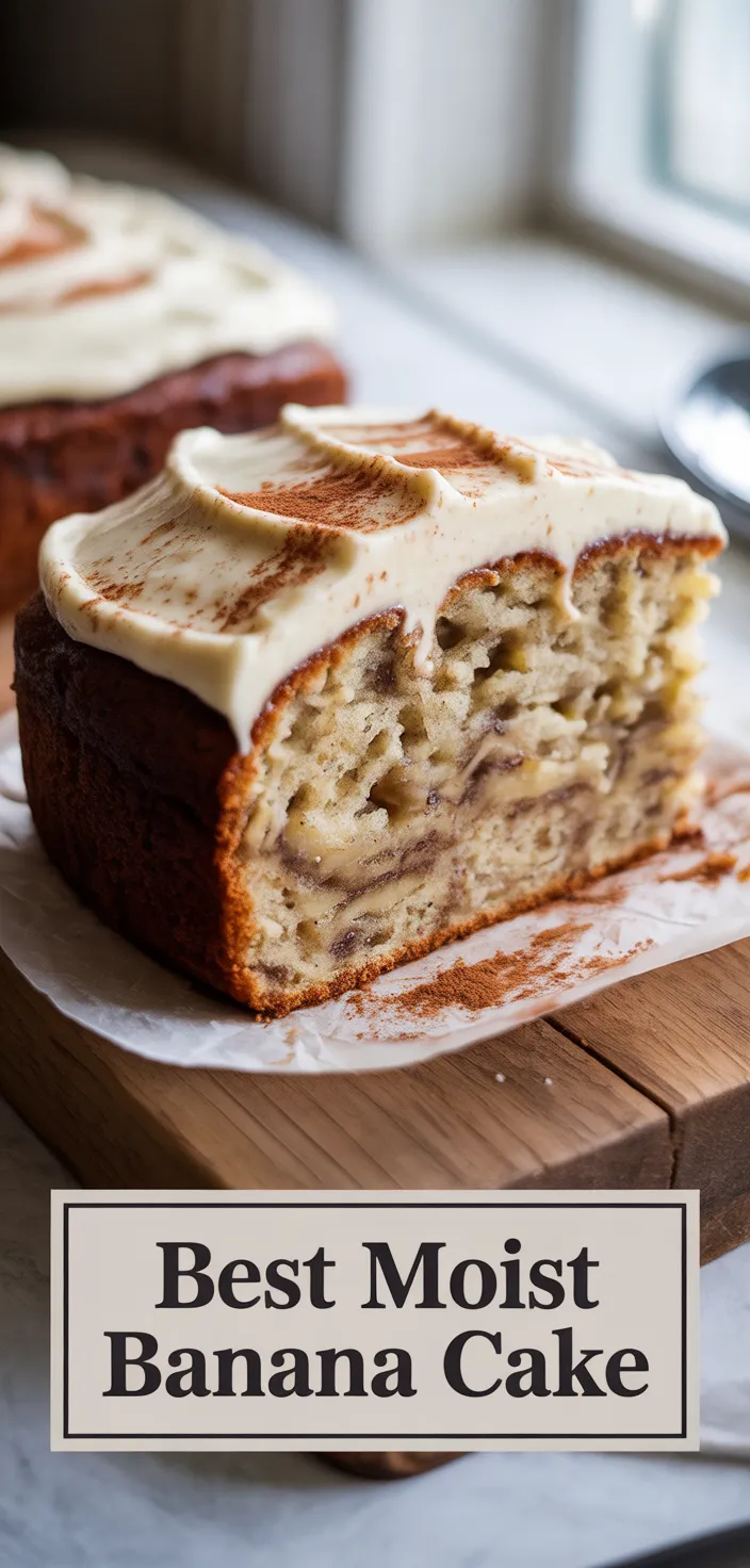 A photo of BEST Banana Cake Recipe (With A Secret Method To Keep It Super Moist!)