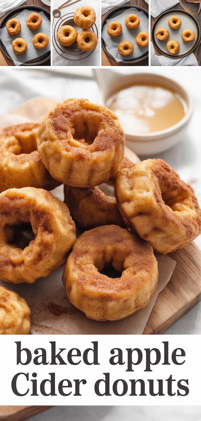 A photo of Baked Apple Cider Donuts (+ Donut Holes!) Recipe