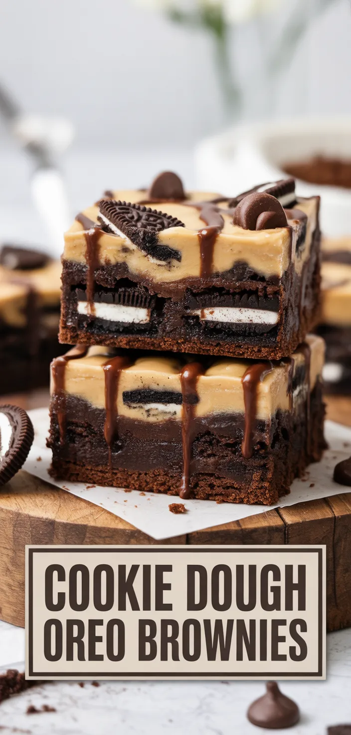 A photo of Cookie Dough Oreo Brownies – Cookie Dough Oreo Brownies Recipe