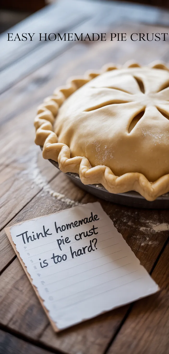 A photo of Easy Homemade Pie Crust From Scratch Recipe