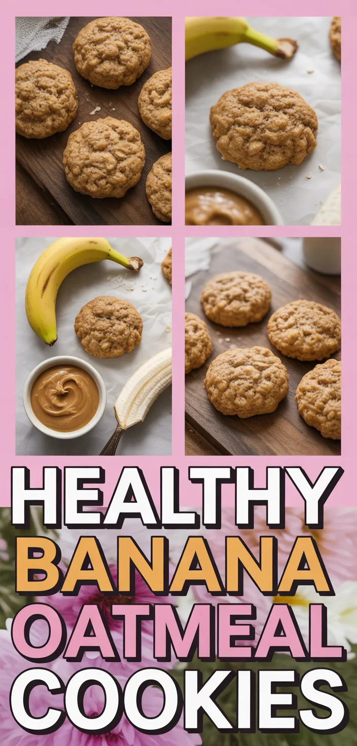 A photo of Healthy Banana Oatmeal Cookies Recipe