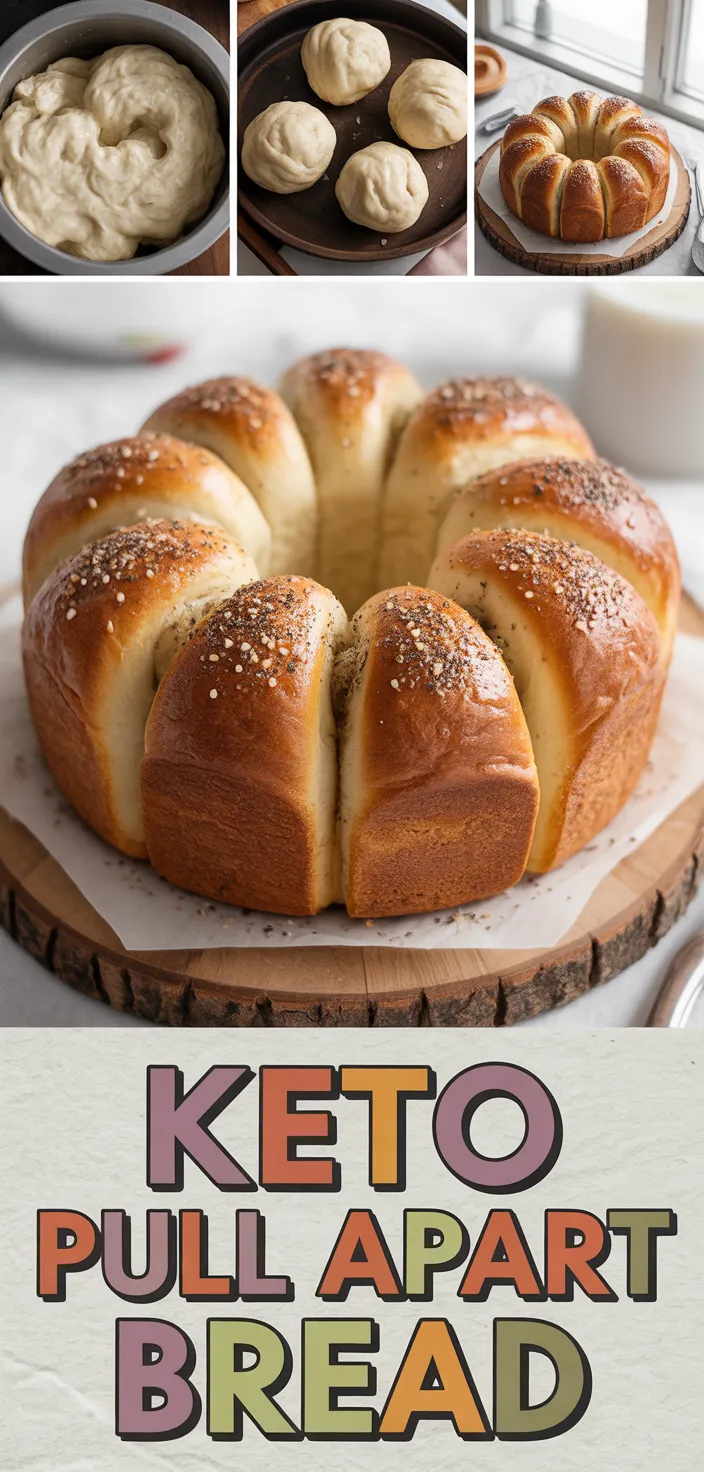 A photo of Keto Pull Apart Bread Recipe