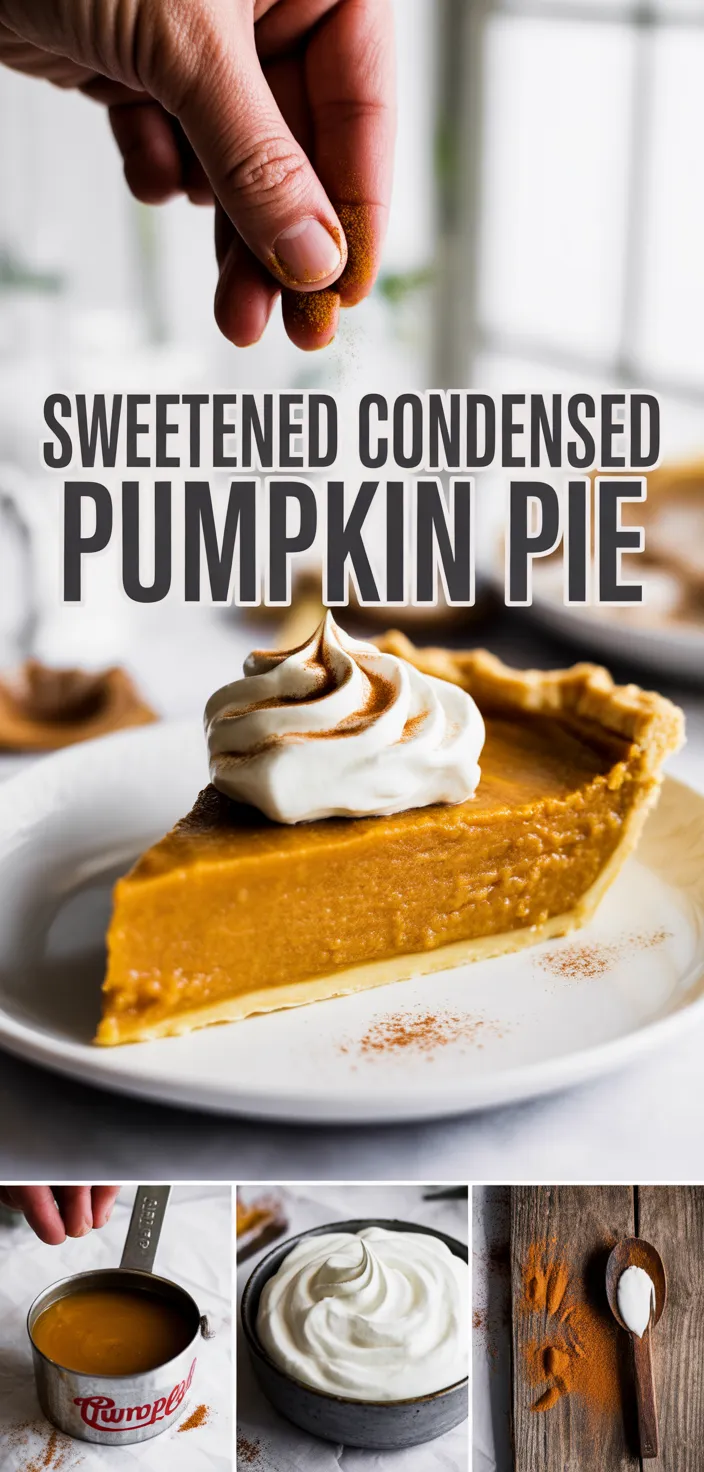 A photo of Pumpkin Pie With Sweetened Condensed Milk Recipe
