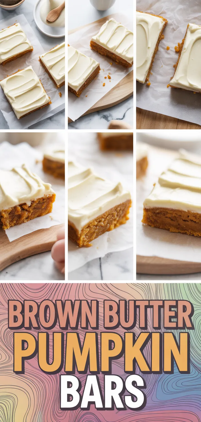 A photo of The BEST Pumpkin Bars With Brown Butter Cream Cheese Frosting Recipe