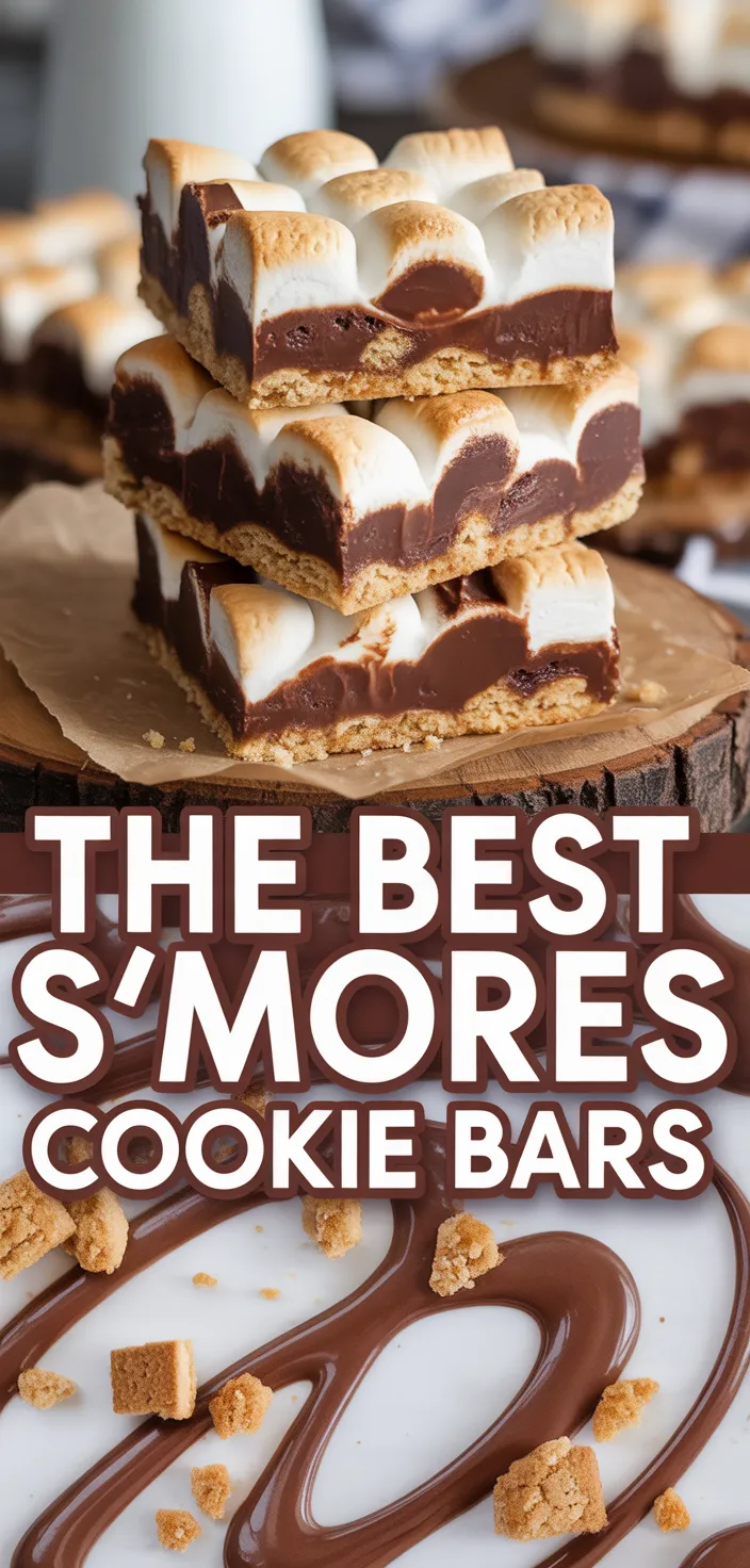 A photo of The Best S'mores Cookie Bars Recipe