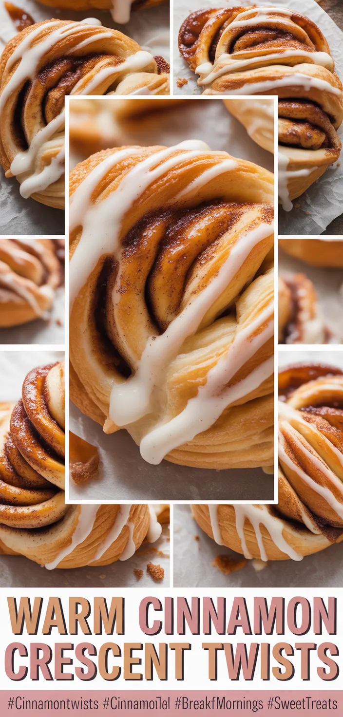 A photo of Warm Cinnamon Crescent Twists Recipe