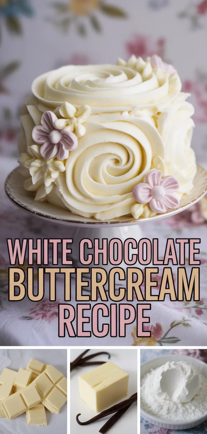 A photo of White Chocolate Buttercream Recipe