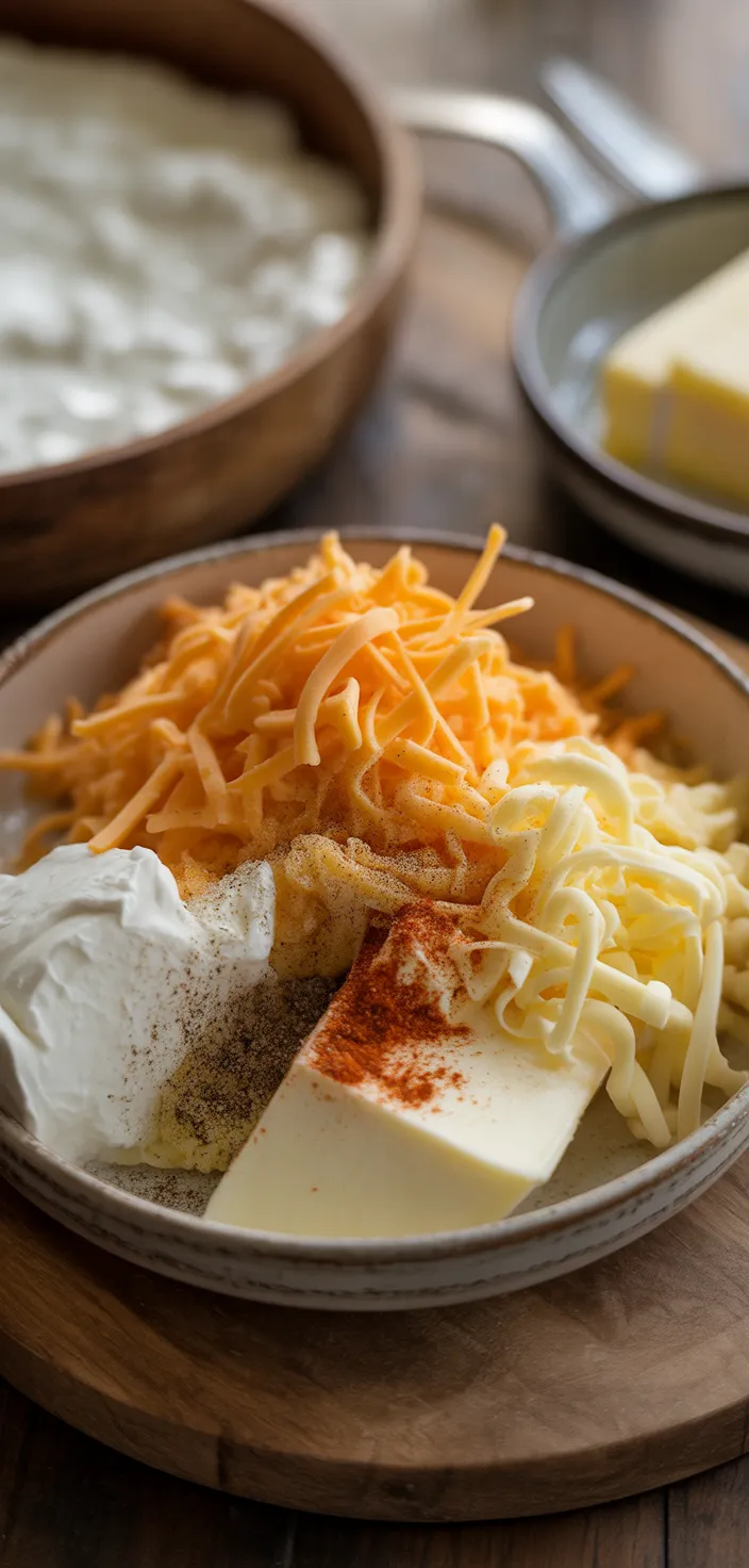 Ingredients photo for Easy Cheese Sauce For Pretzels Recipe