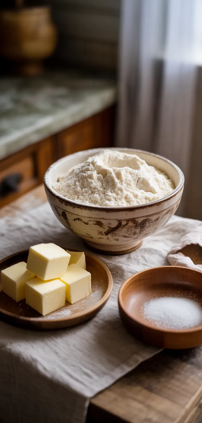 Ingredients photo for Easy Homemade Pie Crust From Scratch Recipe
