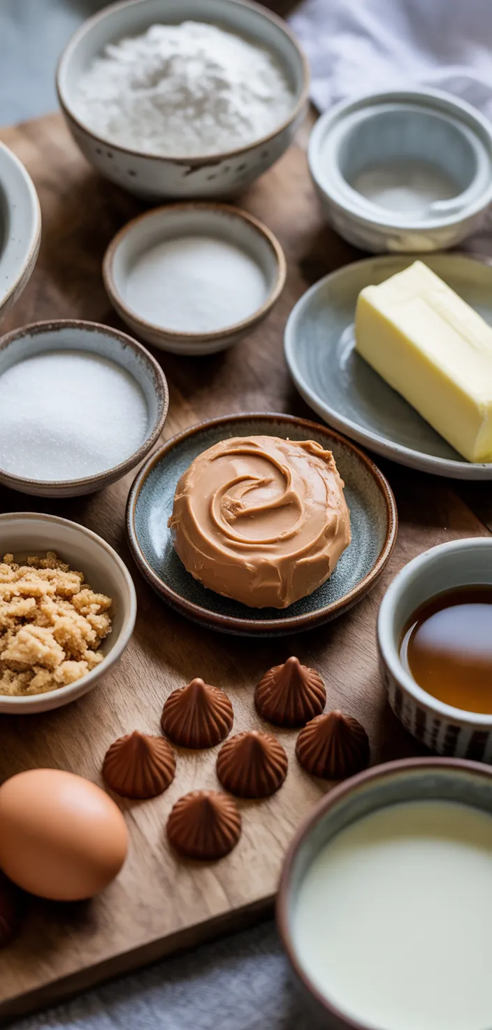 Ingredients photo for Easy Peanut Butter Blossoms Recipe